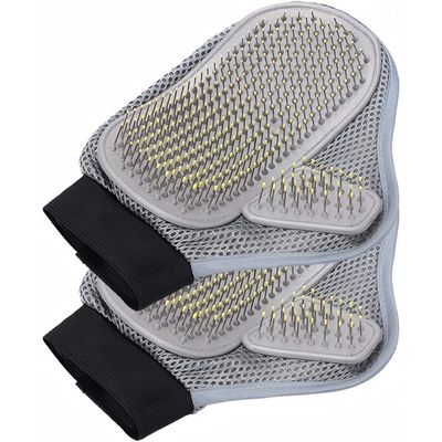 Pet Planet Chiens/Chats Deux - Pack Gants de Toilettage