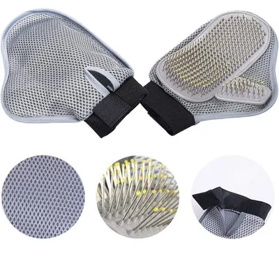 Pet Planet Chiens/Chats Deux - Pack Gants de Toilettage