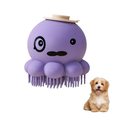 Petopia Brosse de toilettage en silicone pour animaux de compagnie