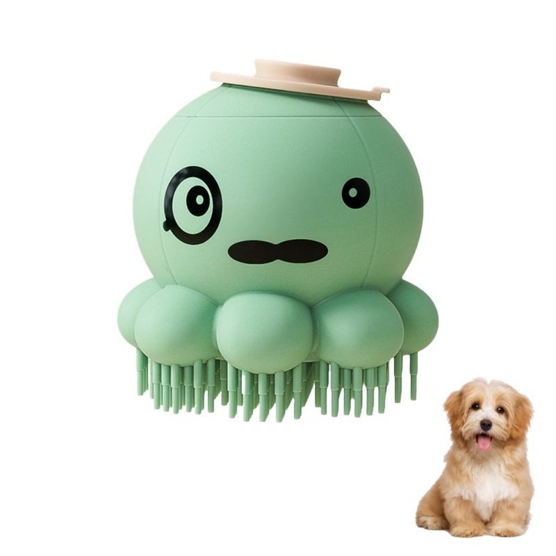Petopia Brosse de toilettage en silicone pour animaux de compagnie