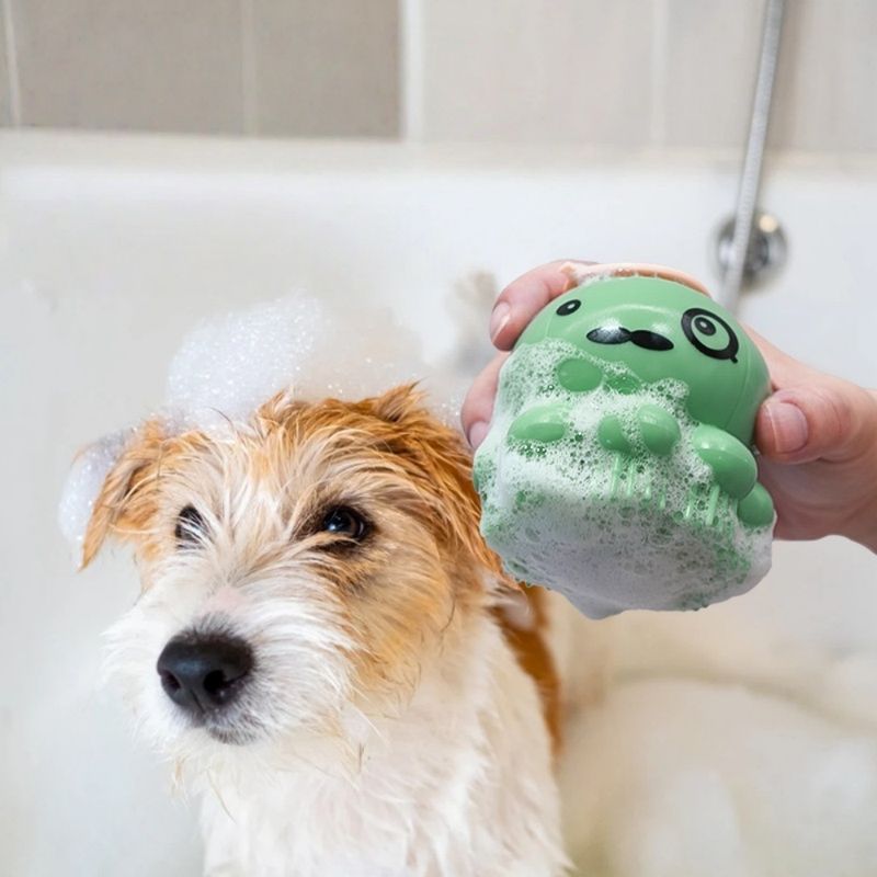 Petopia Brosse de toilettage en silicone pour animaux de compagnie