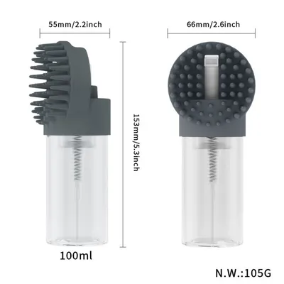 Petopia Brosse de bain 2 en 1 pour chien et chat