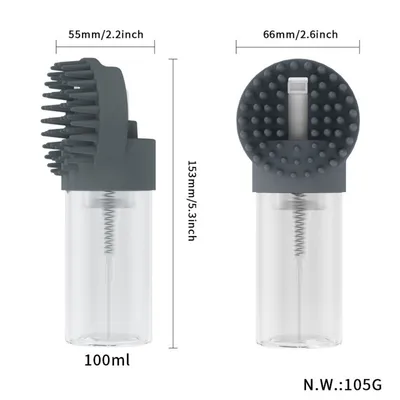 Petopia Brosse de bain 2 en 1 pour chien et chat