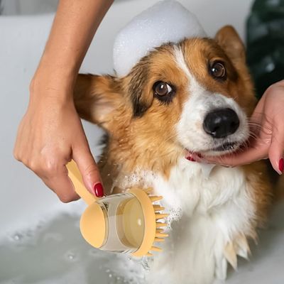 Petopia Brosse de bain pour animal de compagnie