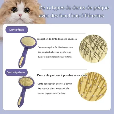 Petopia Peigne de massage pour animaux de compagnie