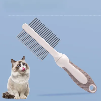 Petopia  Peigne double face pour animaux de compagnie