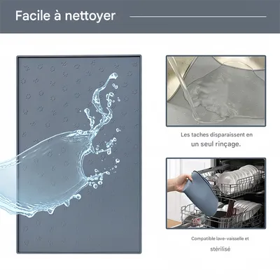 Pet Planet Tapis de litière en silicone pour chat