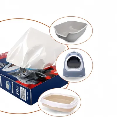 Pet Planet Lignes de bac à litière pour chat résistantes avec cordons