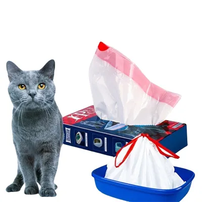 Pet Planet Lignes de bac à litière pour chat résistantes avec cordons