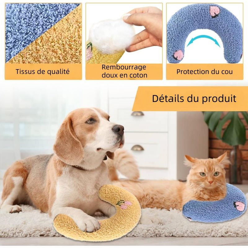 Pet Planet Chats Et Chiots Oreiller En Forme De U