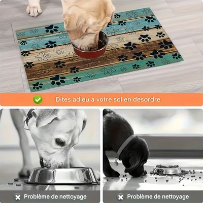 Pet Planet Tapis d'alimentation absorbant l'eau
