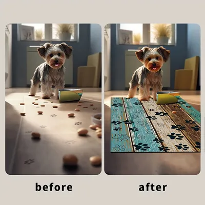 Pet Planet Tapis d'alimentation absorbant l'eau