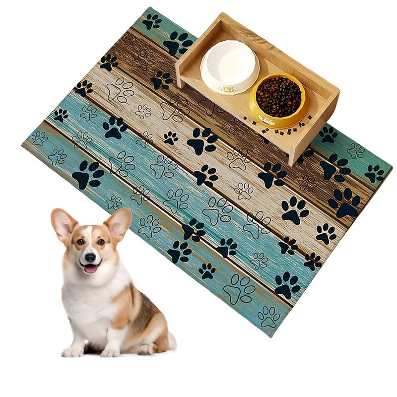 Pet Planet Tapis d'alimentation absorbant l'eau