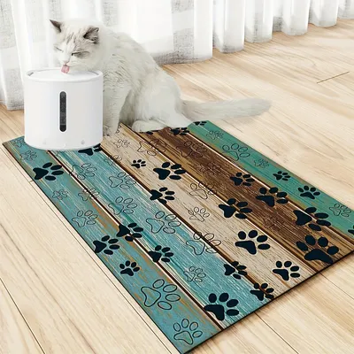 Pet Planet Tapis d'alimentation absorbant l'eau