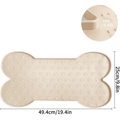 UAMLY Tapis de gamelle antidérapant en silicone pour chien