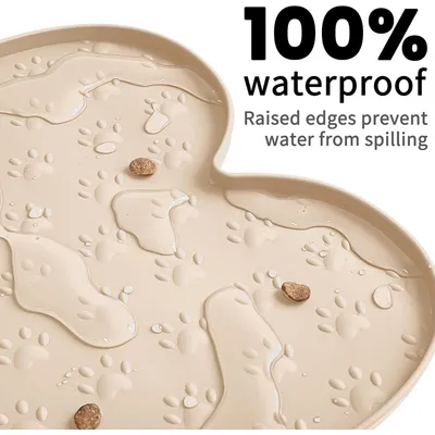 UAMLY Tapis de gamelle antidérapant en silicone pour chien