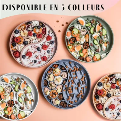 Pet Planet Gamelle anti - glouton en silicone pour chiens et chats