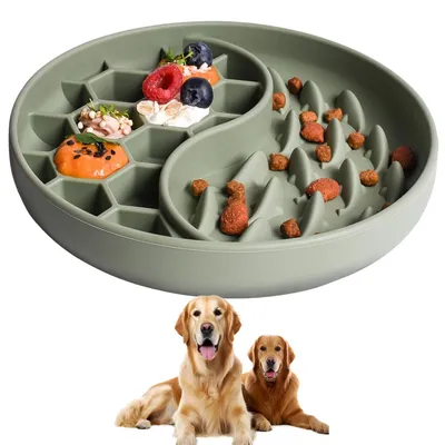 Pet Planet Comedero de silicona anti-tragantamiento para perros y gatos