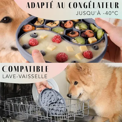 Pet Planet Comedero de silicona anti-tragantamiento para perros y gatos