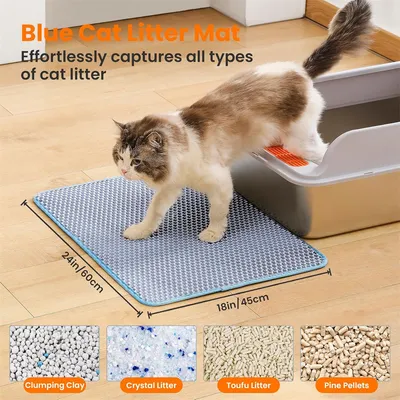 IntiMeg Tapis de litière pour chat 60x45cm