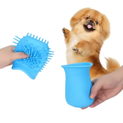 FurryFusion Vaso de silicona para lavar las patas de perro