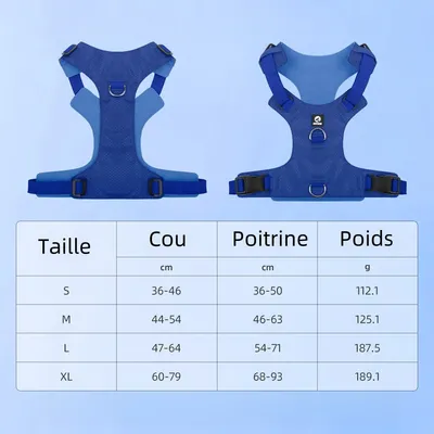 IntiMeg Harnais fin pour chien