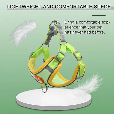 Harnais pour chien Anti - tir  Réglable Avec laisse Réfléchissant