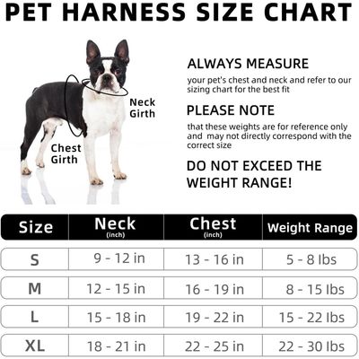 Harnais pour chien Anti - tir  Réglable Avec laisse Réfléchissant