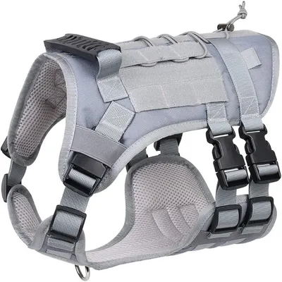 IntiMeg Harnais tactique pour chien en nylon 1000D IntiMeg Harnais tactique pour chien en nylon 1000D