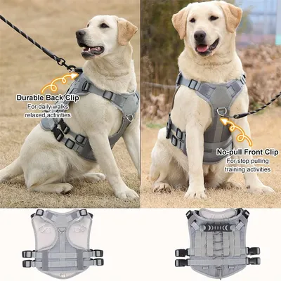 IntiMeg Arnés táctico para perros de nailon 1000D