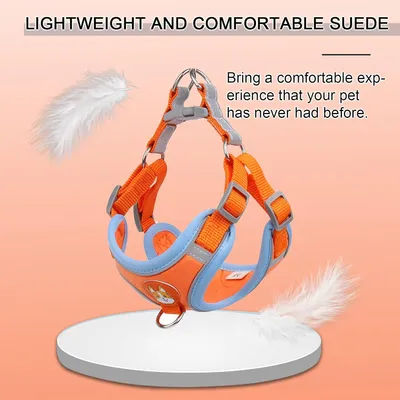 Harnais pour chien Anti - tir  Réglable Avec laisse Réfléchissant