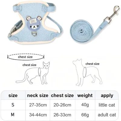 UAMLY Harnais pour Chat,Harnais Chat Anti évasion Ensemble UAMLY Harnais pour Chat,Harnais Chat Anti évasion Ensemble
