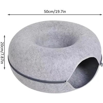 UAMLY Lit tunnel pliable pour chat