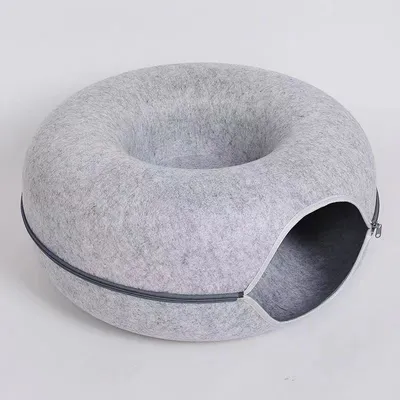 UAMLY Lit tunnel pliable pour chat