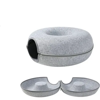 UAMLY Lit tunnel pliable pour chat