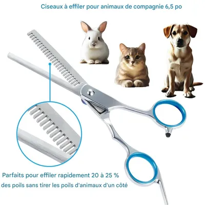 Pet Planet Chiens et Chats Ciseaux de ToilettageSet Ciseaux de Toilettage