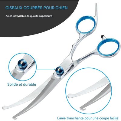 Pet Planet Chiens et Chats Ciseaux de ToilettageSet Ciseaux de Toilettage