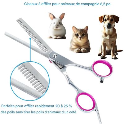 Pet Planet Chiens et Chats Ciseaux de ToilettageSet Ciseaux de Toilettage
