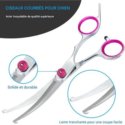 Pet Planet Chiens et Chats Ciseaux de ToilettageSet Ciseaux de Toilettage