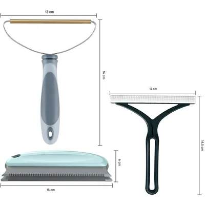 Pet Planet Chiens/Chats Trois - Pack Épilateur pour Animaux de Compagnie