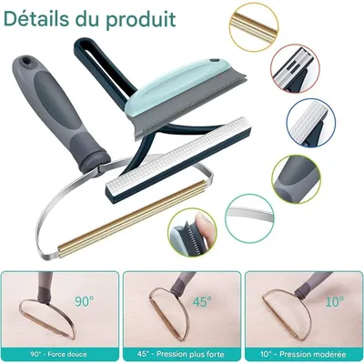 Pet Planet Chiens/Chats Trois - Pack Épilateur pour Animaux de Compagnie