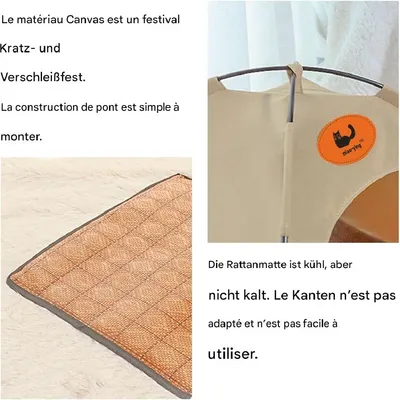 Petopia Cama para gatos con forma de tienda de campaña