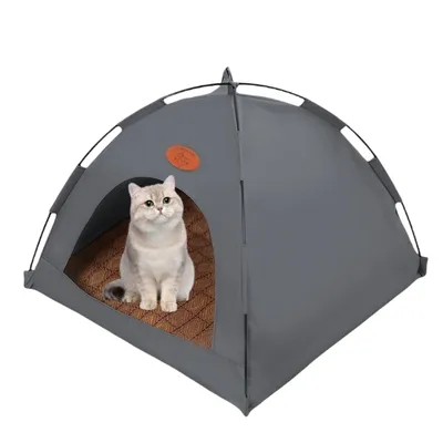 Petopia Cama para gatos con forma de tienda de campaña
