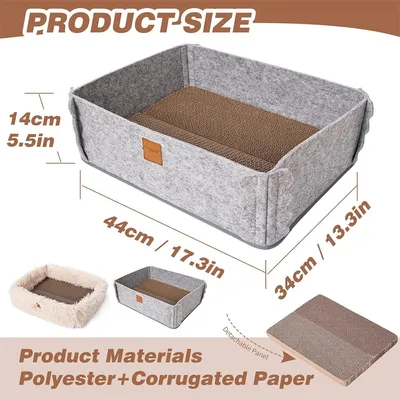 IntiMeg Griffoir pour chat en carton ondulé