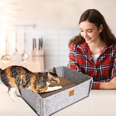 IntiMeg Griffoir pour chat en carton ondulé