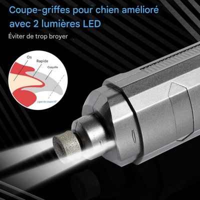 Petopia  Lime à ongles électrique pour chiens