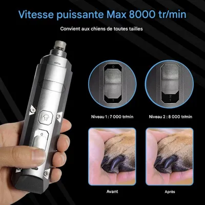 Petopia  Lime à ongles électrique pour chiens