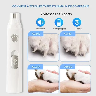 IntiMeg Broyeur d'ongles Ciseaux à griffes pour animaux