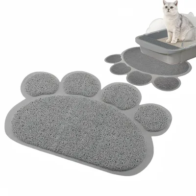 FurryFusion Alfombrilla de arena para gatos con forma de garra