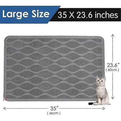UAMLY Tapis de litière pour chat, antidérapant